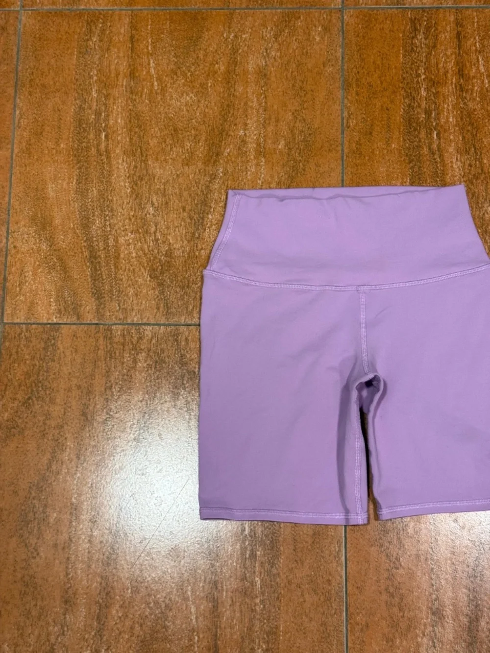 Alo Yoga High Waist Purple Lavender Bike Shorts XS.